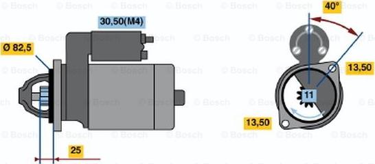 BOSCH 0 001 367 024 - Стартер unicars.by