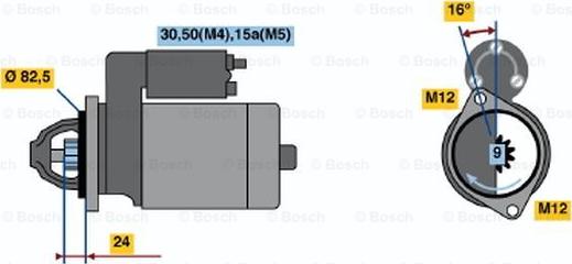 BOSCH 0 001 314 041 - Стартер unicars.by