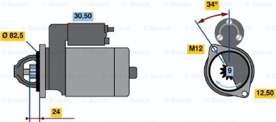 BOSCH 0 001 314 018 - Стартер unicars.by