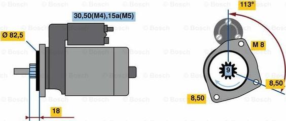 BOSCH 0 001 316 001 - Стартер unicars.by