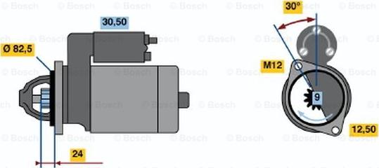 BOSCH 0 001 313 006 - Стартер unicars.by