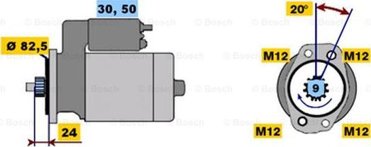 BOSCH 0 001 312 103 - Стартер unicars.by