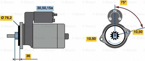 BOSCH 0 001 312 111 - Стартер unicars.by