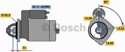 BOSCH 0 001 371 119 - Стартер unicars.by