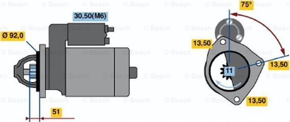 BOSCH 0 001 372 005 - Стартер unicars.by