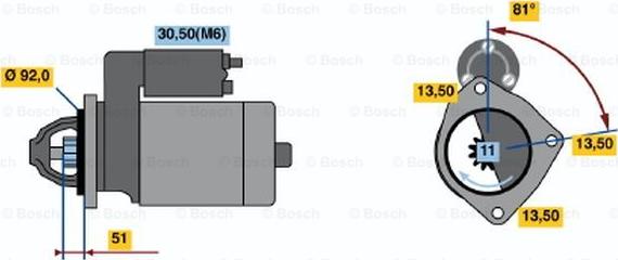 BOSCH 0 001 372 006 - Стартер unicars.by