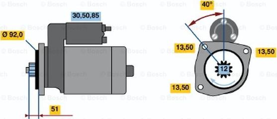 BOSCH 0 001 241 005 - Стартер unicars.by