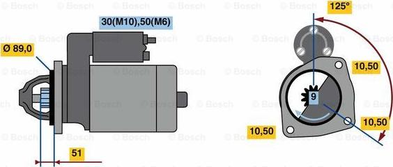 BOSCH 0 001 263 016 - Стартер unicars.by