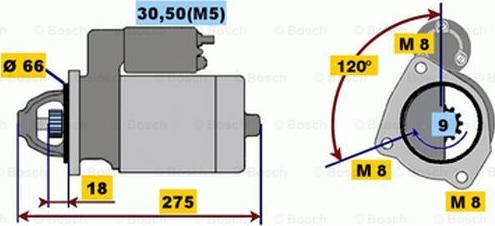 BOSCH 0 001 208 226 - Стартер unicars.by