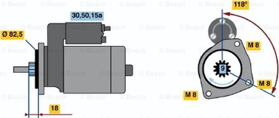 BOSCH 0 986 013 470 - Стартер unicars.by