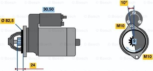 BOSCH 0 001 219 008 - Стартер unicars.by