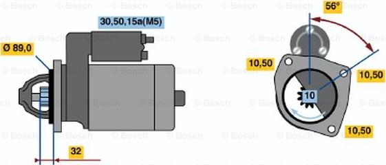 BOSCH 0 001 211 513 - Стартер unicars.by