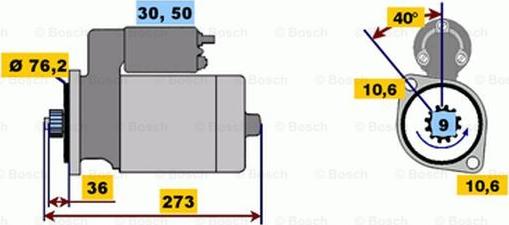 BOSCH 0 001 218 148 - Стартер unicars.by