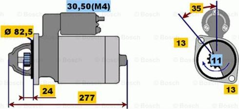 BOSCH 0 001 218 142 - Стартер unicars.by