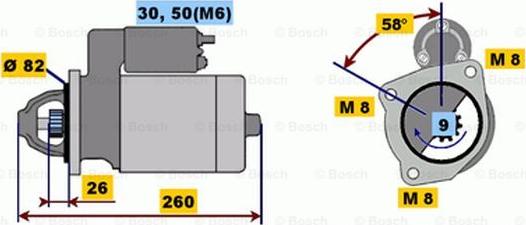 BOSCH 0 001 218 159 - Стартер unicars.by