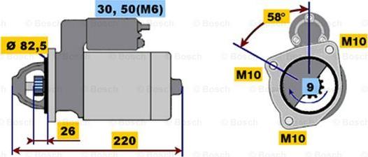 BOSCH 0 001 218 154 - Стартер unicars.by