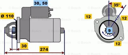 BOSCH 0 001 218 163 - Стартер unicars.by