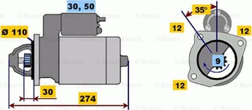 BOSCH 0 001 218 103 - Стартер unicars.by