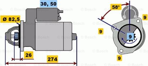 BOSCH 0 001 218 102 - Стартер unicars.by