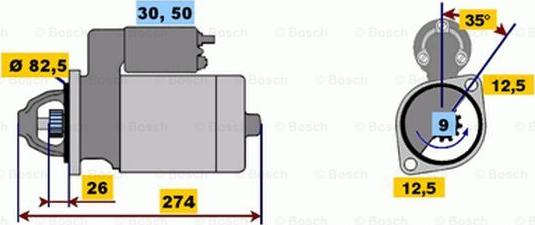 BOSCH 0 001 218 119 - Стартер unicars.by