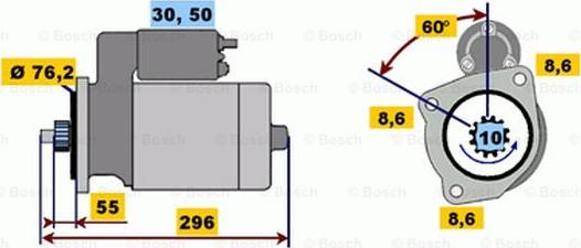 BOSCH 0 001 218 116 - Стартер unicars.by