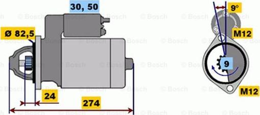 BOSCH 0 001 218 111 - Стартер unicars.by