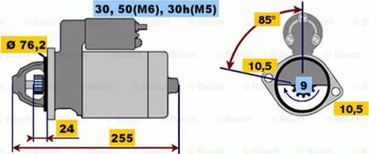 BOSCH 0 001 218 135 - Стартер unicars.by