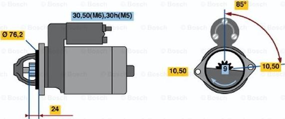 BOSCH 0 001 218 136 - Стартер unicars.by