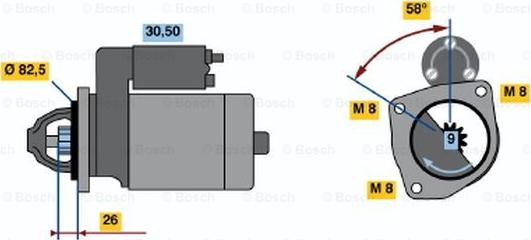 BOSCH 0 001 218 121 - Стартер unicars.by