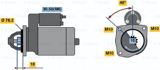 BOSCH 0 001 218 128 - Стартер unicars.by