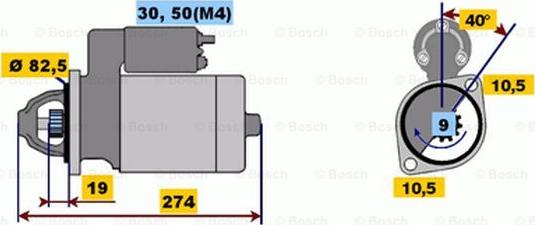 BOSCH 0 001 218 122 - Стартер unicars.by