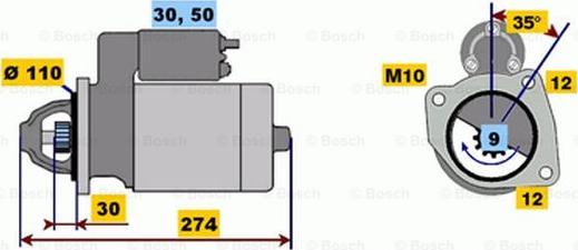 BOSCH 0 001 218 174 - Стартер unicars.by