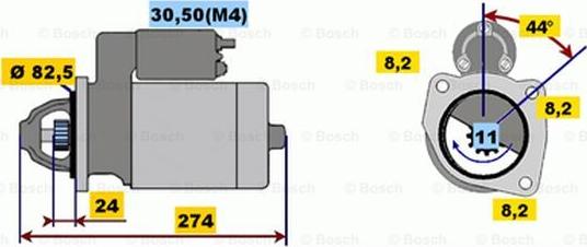 BOSCH 0 001 218 175 - Стартер unicars.by