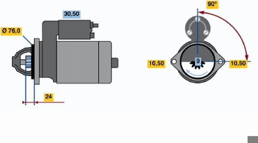 BOSCH 0 001 218 171 - Стартер unicars.by