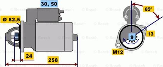 BOSCH 0 001 218 173 - Стартер unicars.by