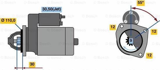 BOSCH 0 001 218 822 - Стартер unicars.by