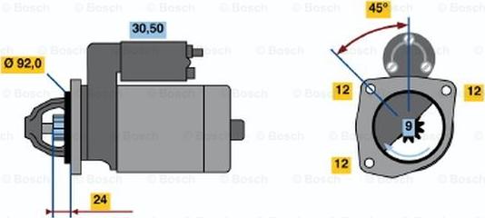 BOSCH 0 001 218 768 - Стартер unicars.by