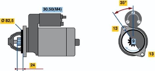 BOSCH 0 001 218 776 - Стартер unicars.by