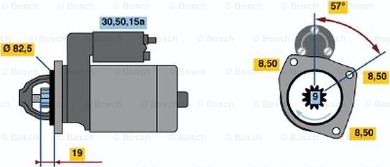 BOSCH 0 001 212 400 - Стартер unicars.by