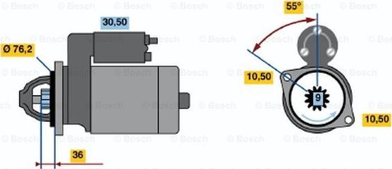 BOSCH 0 001 212 402 - Стартер unicars.by