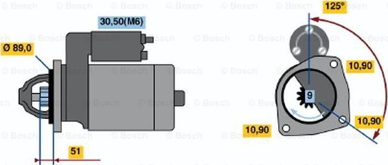 BOSCH 0 001 230 001 - Стартер unicars.by