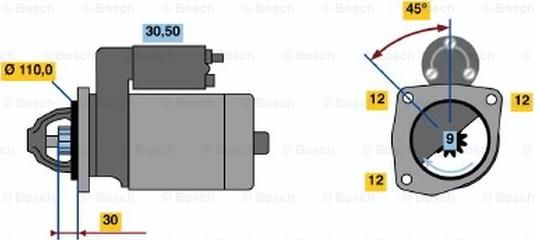 BOSCH 0 986 021 690 - Стартер unicars.by