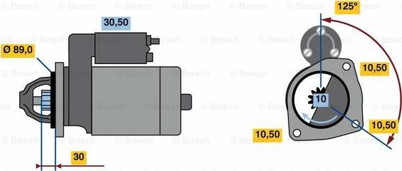 BOSCH 0 001 231 045 - Стартер unicars.by