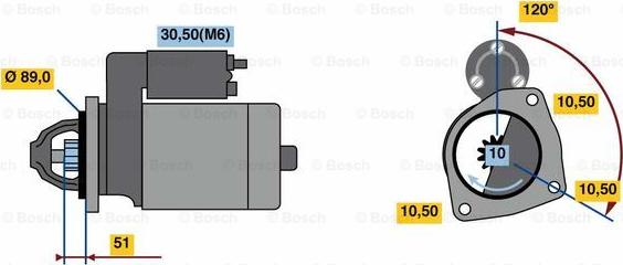 BOSCH 0 001 263 022 - Стартер unicars.by