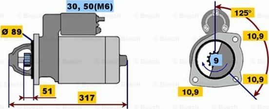 BOSCH 0 001 231 002 - Стартер unicars.by