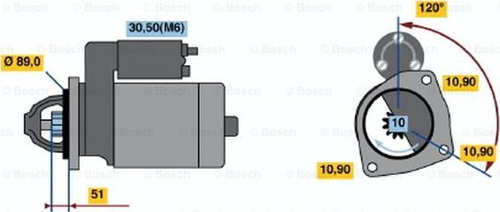 BOSCH 0 001 231 016 - Стартер unicars.by