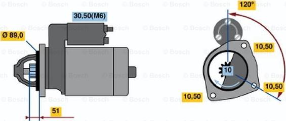 BOSCH 0 001 231 039 - Стартер unicars.by