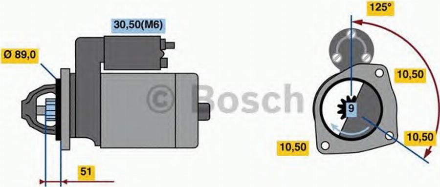 BOSCH 0 001 231 033 - Стартер unicars.by