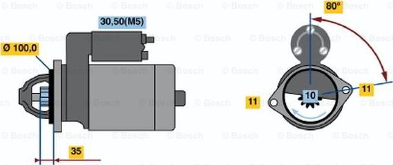 BOSCH 0 001 223 505 - Стартер unicars.by