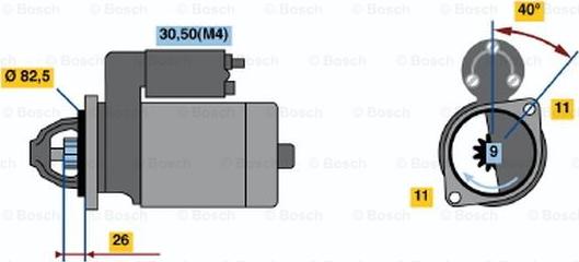 BOSCH 0 001 223 021 - Стартер unicars.by